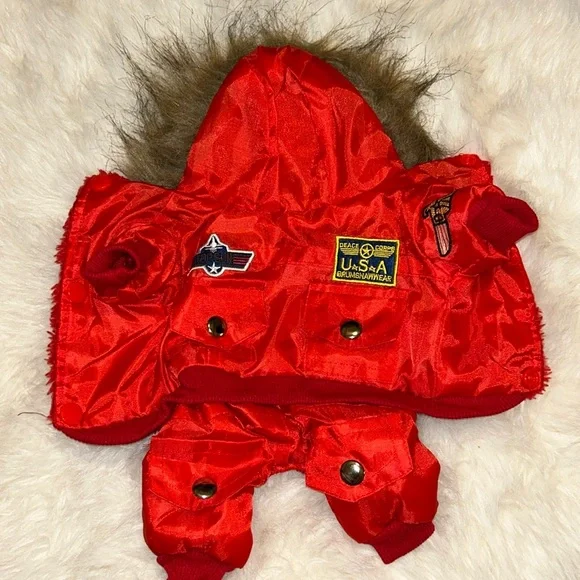 Cozy dog winter jacket