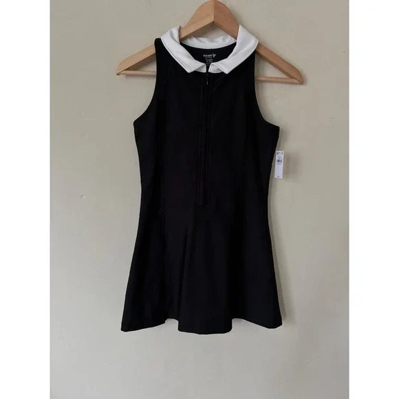 Old Navy Active Girls Powersoft Tennis Golf Dress Black White XL 14-16 NWT