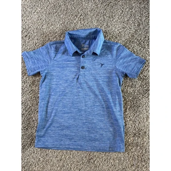 Old Navy Active Go Dry‎ Kids Polo Shirt Blue Size S
