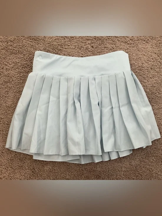 Old Navy Light Blue Pleated Skirt