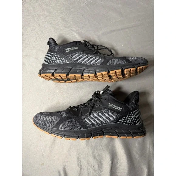 Freedom Industries XP-1 RT Mens Training Shoes Black Grey Gum Sole Size 12