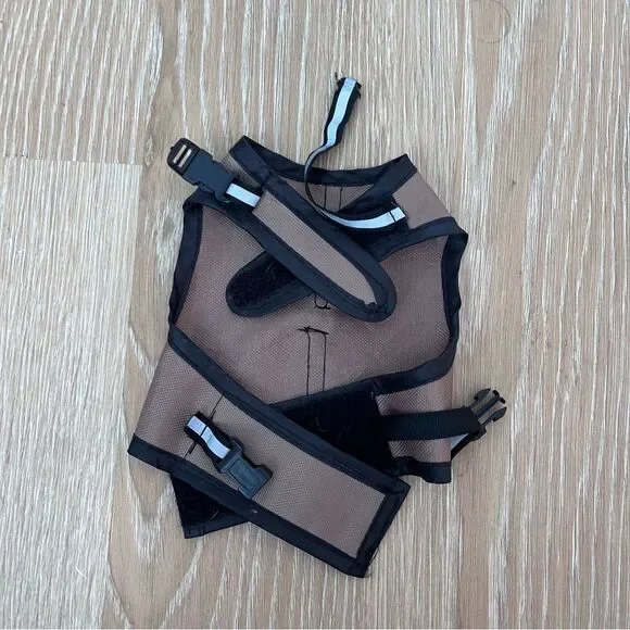 Light brown dog reflective jacket