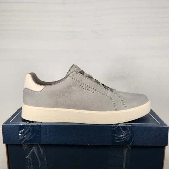 Cole Haan GrandPro Luxe Slip On Sneaker Sea Stone Nubuck Grey C40820 Mens 10.5 M