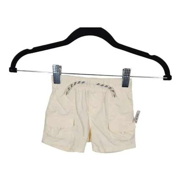 New Old Navy Functional-Drawstring Cargo Shorts for Baby in Cream Size 3-6 Month