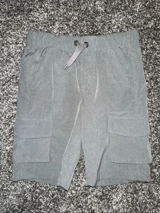 Old Navy Gray Cargo Drawstring Shorts for Kids