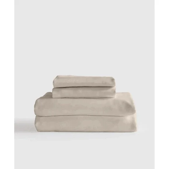New in Dust Bag – Quince Bamboo 4 Piece Sheet Set (King) Sand $144 Retail