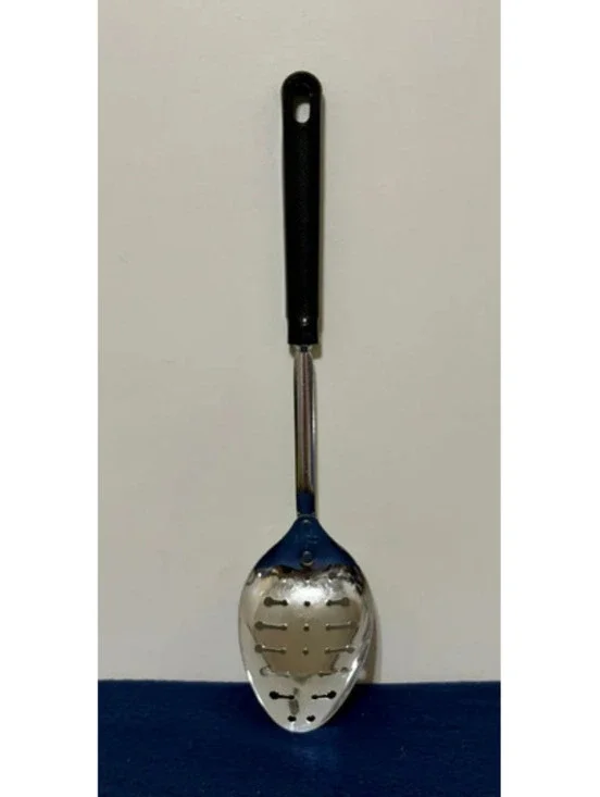 Vintage Ecko Metal Slotted Keyhole Serving Spoon 12