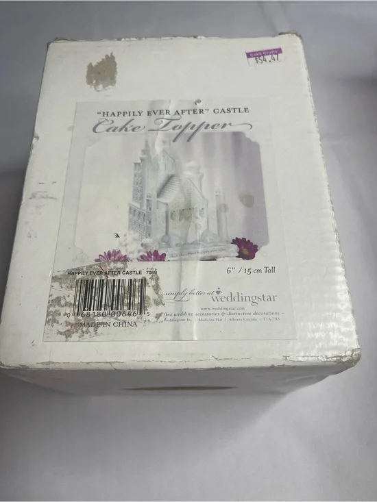 Happily Ever After Castle Cake Topper - wedding star
