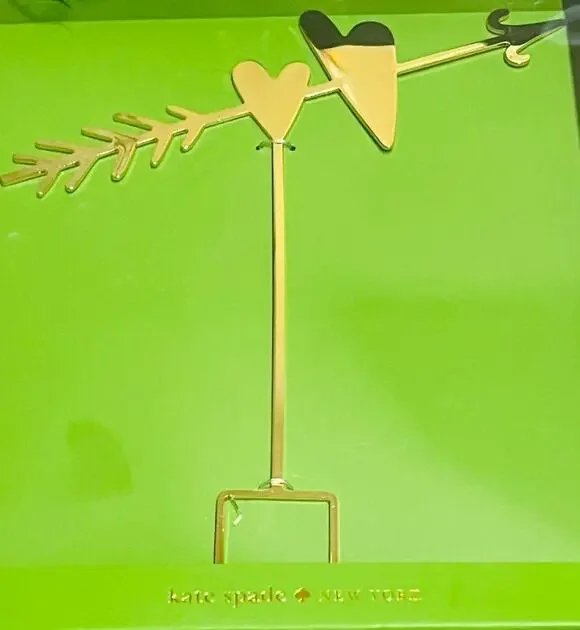 New❤️Kate Spade Two Hearts Cake Topper