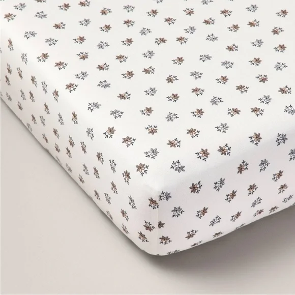 Floral Cotton Percale Fitted Crib Sheet - Hearth & Hand™ with Magnolia