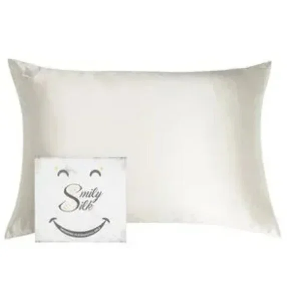 NWT Smily Silk Pillowcase - 100% Pure Mulberry Silk - 22Momme Highest Gr…