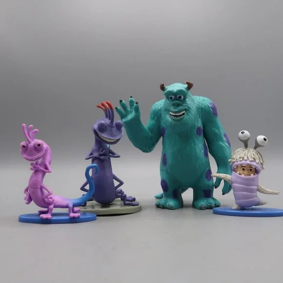 Monsters Inc Randall Sully Girl Boo Figure Disney Pixar Toy Lot Cake Topper