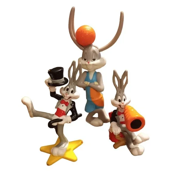 2 Applause Looney Tunes Bugs Bunny Cake Topper  Figures+ 1 McDonald's BB 3 Total