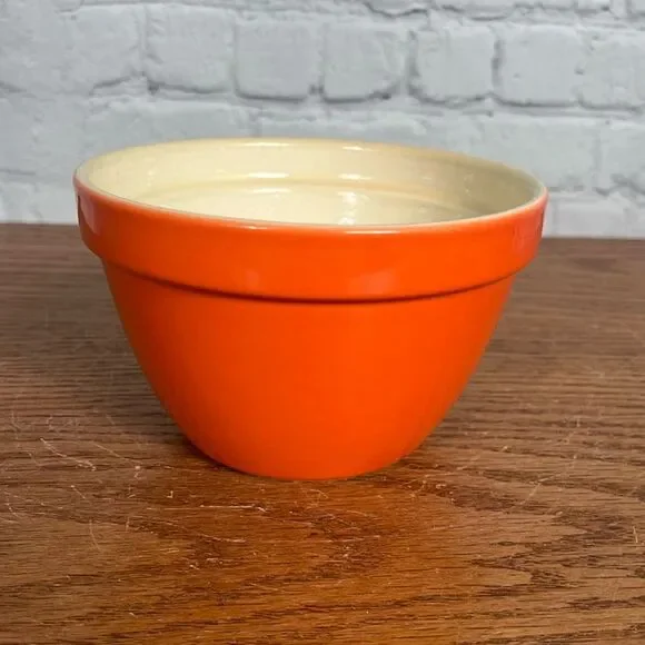 Crate&Barrel Portugal 5.5” Orange Addison Mixing Nesting Bowl