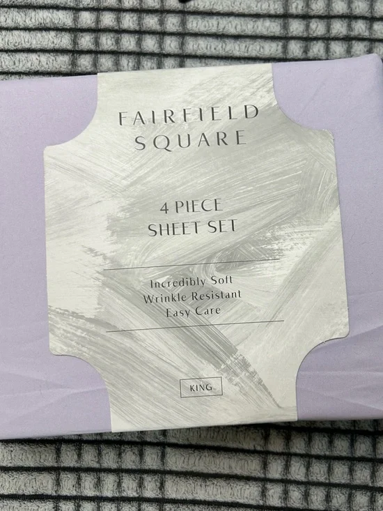 New Lavender King 4 pc. Sheet Set