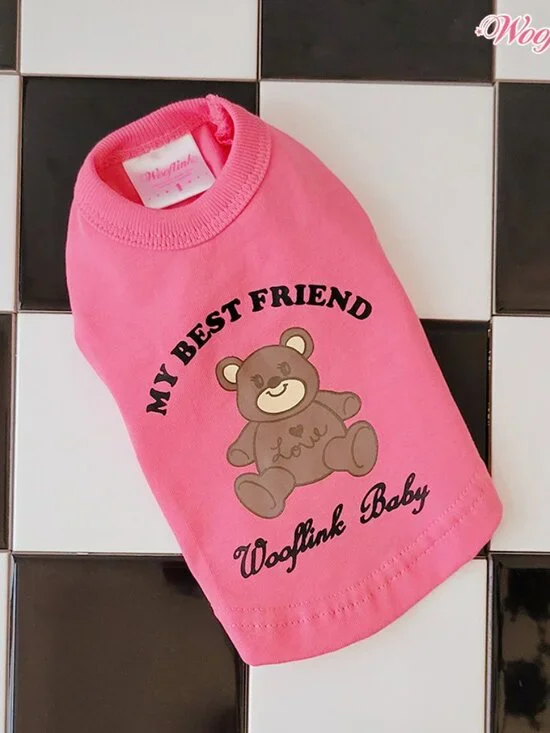 My Best Friend Tee -PINK Size 2 - Wooflink NWT!!