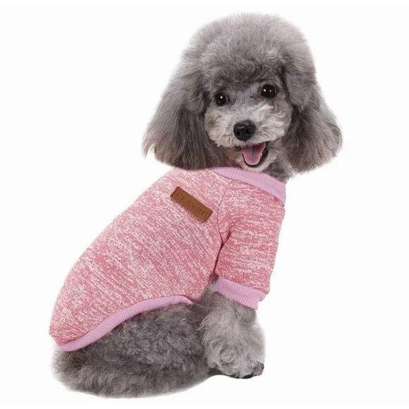 Winter Dog Clothes Soft Fleece Jacket Pet Coat Sweater Puppy Cat Pack Of 2 Small