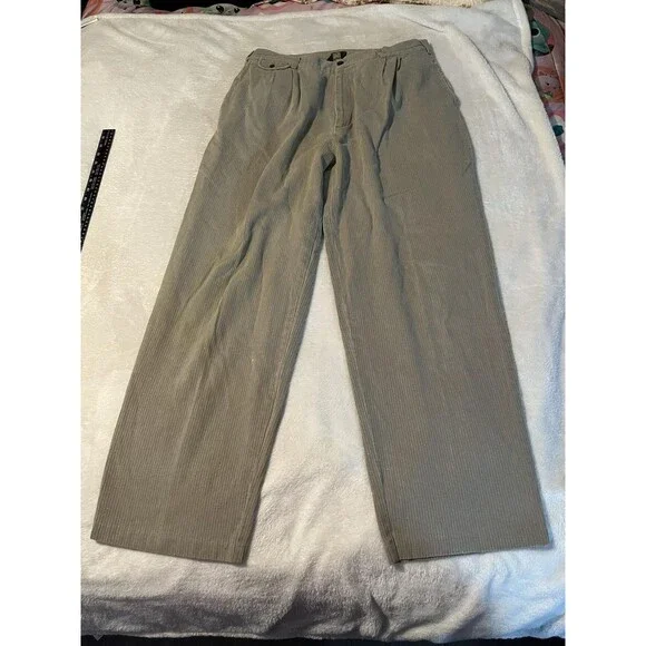 VTG Chaps Ralph Lauren Boy Scout Tag Corduroy Field Pants Flap Pocket 35x30
