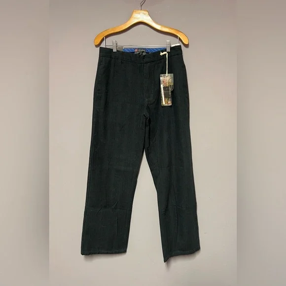 NWT Point Zero MEN’s Gray PLAID Pants 30 x 32