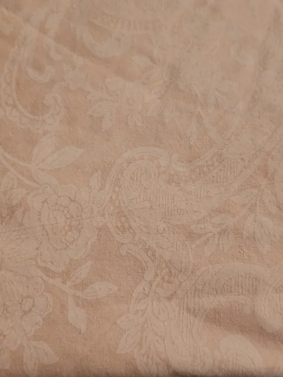 Ralph Lauren Dusty Pink Paisley Jacquard Flat Sheet - King Size