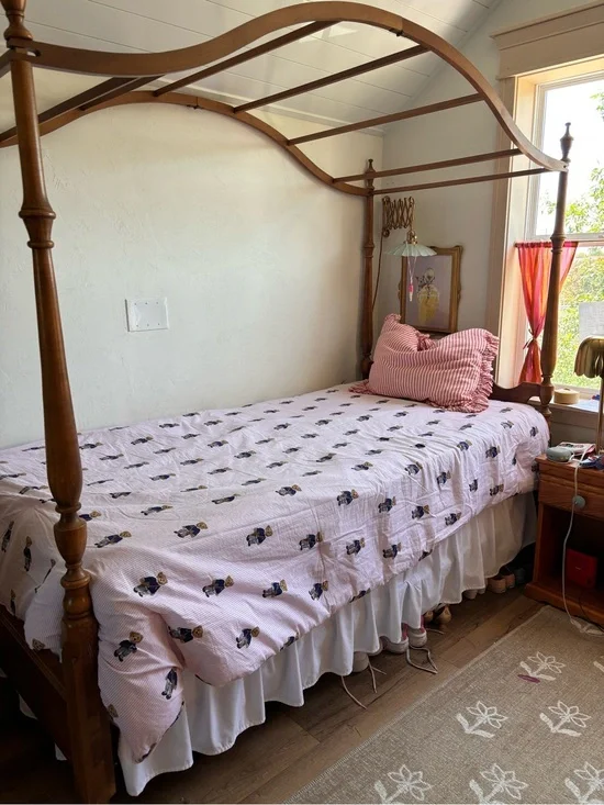 Ralph Lauren Twin Pink Polo Bear Comforter