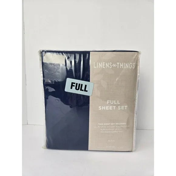 Linens N Things Sheet Set Full‎ New blue 4 piece