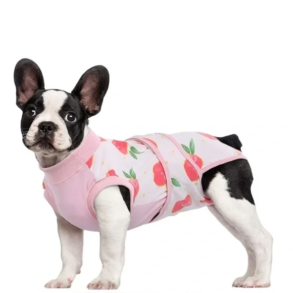 Cat/Dog recovery suits - 3 - Donuts, sports and strawberries - Size Medium.  NEW