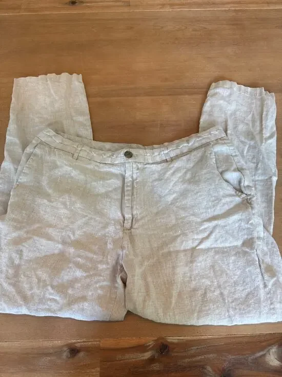Tasso Elba 100% Linen Pants. 38/32