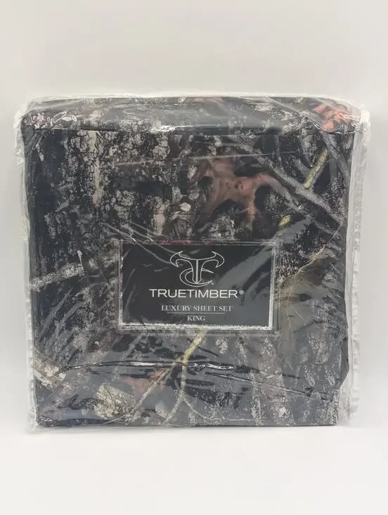 Truetimber 4pc King Size Luxury Conceal Camo Sheet Set Brand New