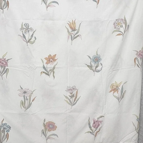 Vintage Martex Floral Full Sheet Set No Iron Percale USA 4 Pc Cottagecore