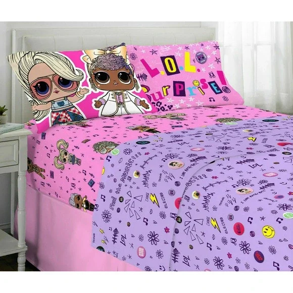 LOL Surprise! FULL Microfiber Sheet Set Soft Remix Super Soft 4 Piece Set‎ NEW