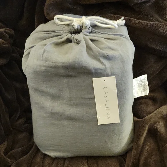 Casaluna Well-Being 100% Hemp Full Metal Gray Full 4 pc Sheet Set New in bag…