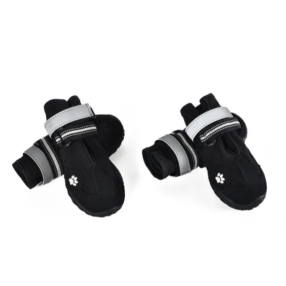 Waterproof Anti-Slip Reflective Dog Boots, Size 4 - 2.2