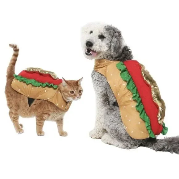 Vibrant Life Hot Dog Dog Costume Sz L