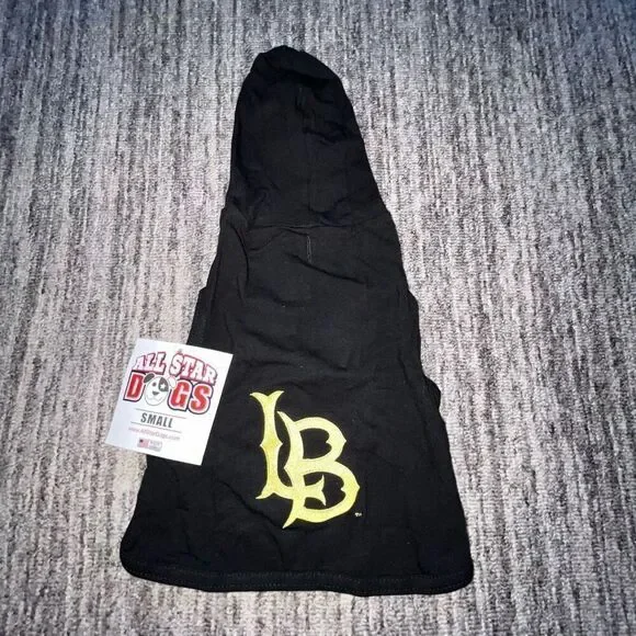 All Star Dogs Size Small California State Long Beach Hoodie Black Sleeveless NWT