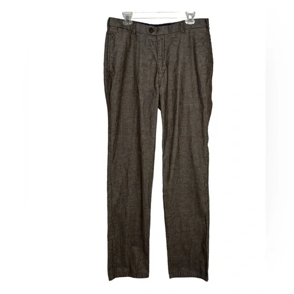 Peter Millar Corduroy Brown Light Striped 5-Pocket Trouser Pants‎ Men's Size 34