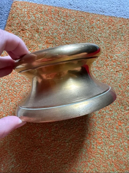 Vintage Crate and Barrel Solid Brass Candle Holder