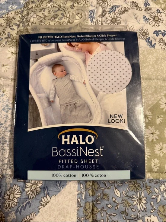 HALO BassiNest Fitted Sheet for Swivel Sleeper & Glide Sleeper New NIP