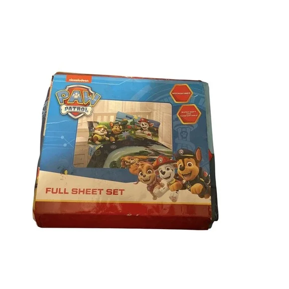NEW Nickelodeon Paw‎ Patrol Microfiber Kids FULL Sheet Set, SpinMaster, Puppies