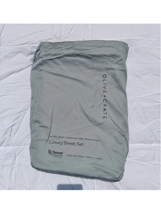 OliveCrate TWIN XL Sheet Set – Cooling, Soft, Hypoallergenic, Eucalyptus