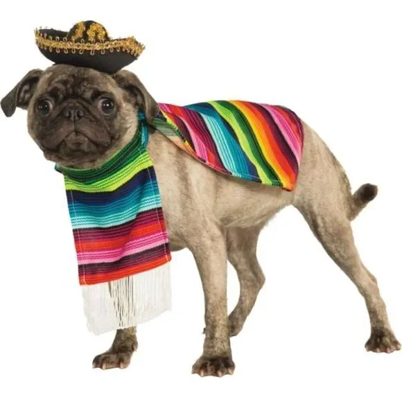 Rubies Pet Shop Pet Halloween Costume Mexican Dog Size Large