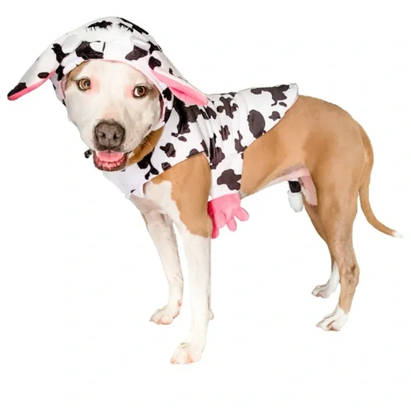 Skull & Bones Dog Cow Halloween‎ Costume Large