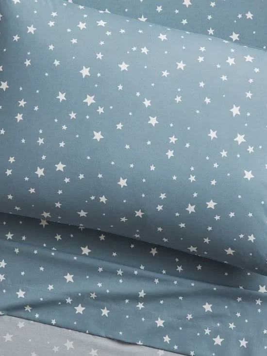 Blue Shining Star Glow-in-the-Dark Standard Sham - PBK
