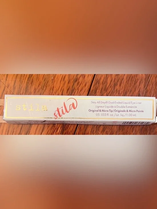 Stila Stay All Day Dual-Ended Liquid Eyeliner – Dark Brown and Amber