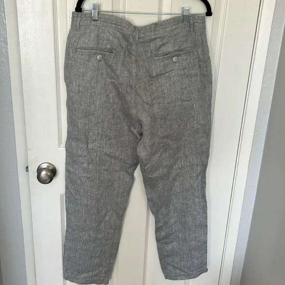Zara Gray Linen-Blend Men’s Pants