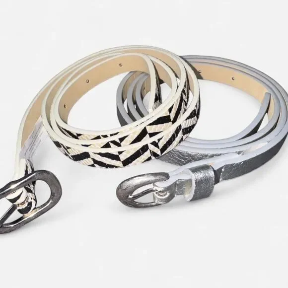 2-Pack of Skinny Fashion Belts from Madden Girl