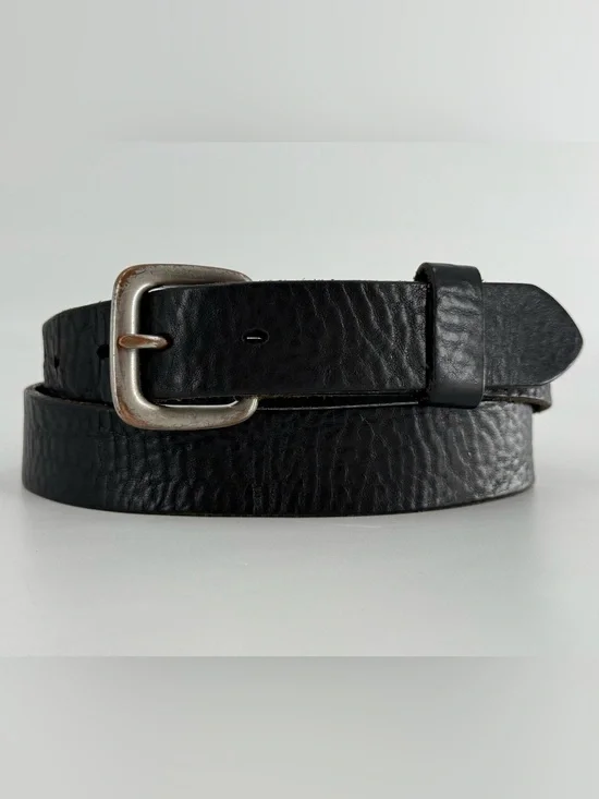 Vintage Banana Republic Black Pebbled Leather Belt 34