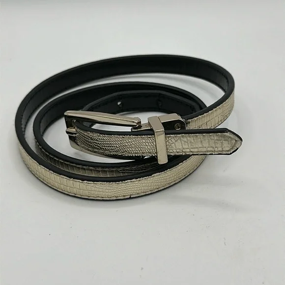 Express thin metallic belt, size M