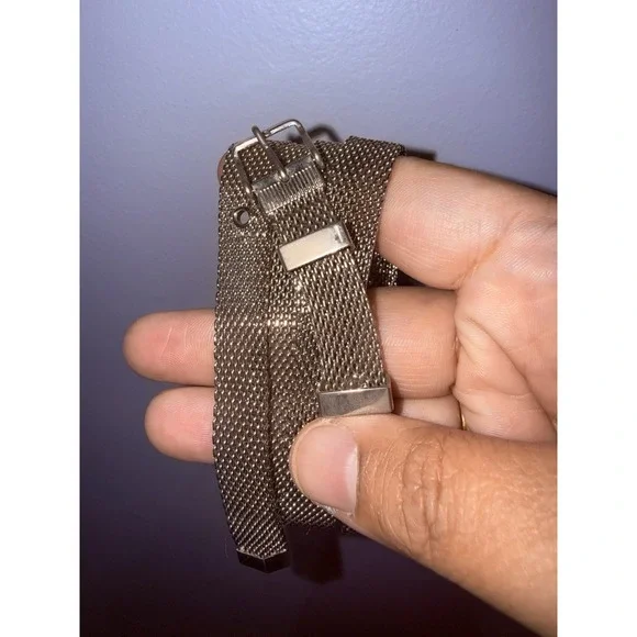 Vintage Metal Mesh‎ Silver Tone Ladies Belt  36