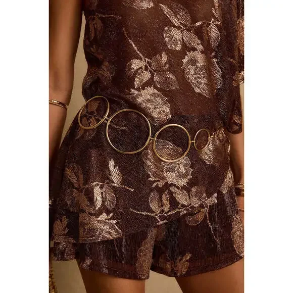 12th Tribe Gio Gold Chain Belt Size O/SO/S